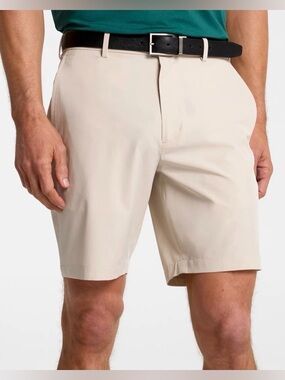 Walter Hagen Men's Performance 11 Light Khaki 10” Golf Shorts Size 48 NWT